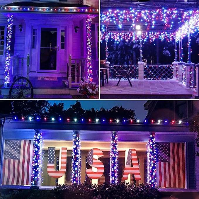 Christmas Yard String Lights, 100 LED Waterproof