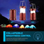 4-Pack Classic Garden Solar Lanterns for Garden, Waterproof LED