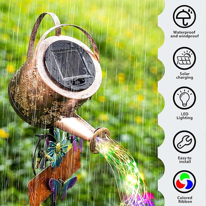Solar Watering Can Light - Solar Lights Yard Decorations Outdoor,Garden Decor Lights for Yard,IP65 Waterproof Hanging Lantern Lights,Outside Garden Flower Bed Decor Light for Moms Birthday