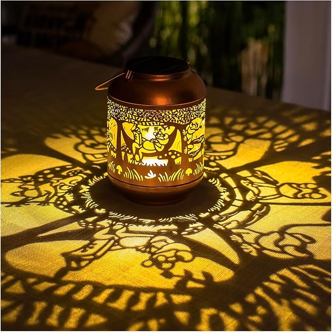 Frog Solar Lanterns Outdoor Waterproof,Hanging Solar Lights Frog Gifts for Women Men Metal LED Decorative Light for Yard,Patio,Lawn,Tabletop,Pathway,Landscape,Garden Decor