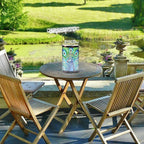 Peacock Solar Lanterns, Waterproof LED Backyard Lights