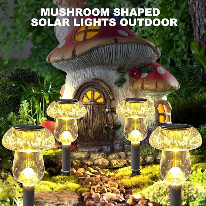 Warm White Solar Pathway Lights 16-Pack, Yard LED