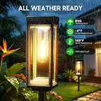 8-Pack Solar Landscape Lights for Walkway