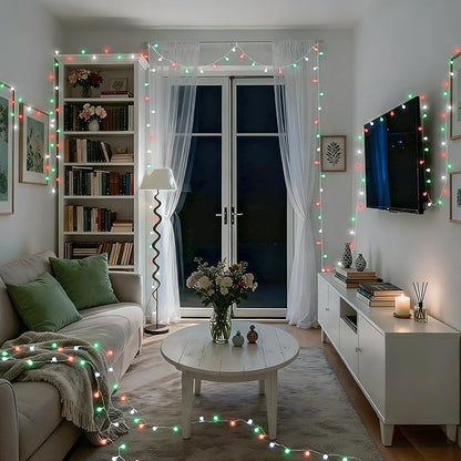 Christmas LED String Lights, Waterproof Timer Lights