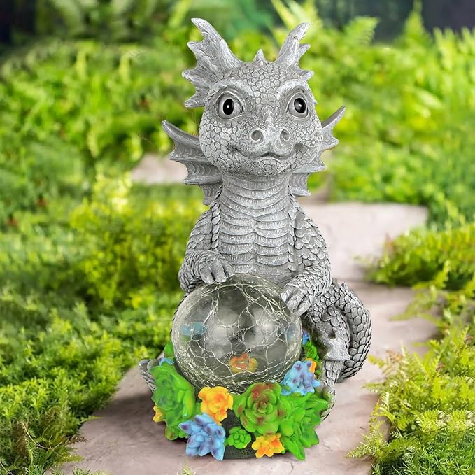 Solar Garden Garden Statue Light, Outdoor Decor