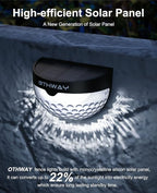 6-Pack Solar Dock Lights, Black Waterproof LED