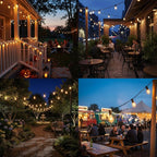 20ft String Lights for Patio, Waterproof LED