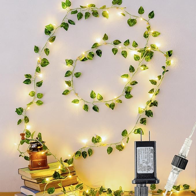 Outdoor String Lights, 23ft Warm White Waterproof LED