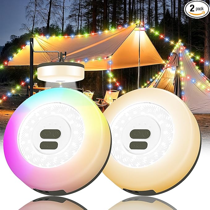 8ft RGB Outdoor Edison String Lights, Weatherproof