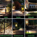 6-Pack Solar Pathway Lights, Waterproof LED Driveway Lights