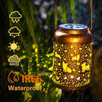 Solar Dog Lanterns, Patio Hanging LED Decor