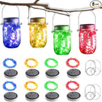 8-Pack Outdoor String Lights, Waterproof LED