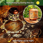 Butterfly Solar Lantern Set, Metal Garden Lighting