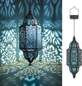 Moroccan Solar Hanging Lantern, Outdoor Pendant