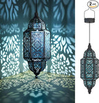 Moroccan Solar Pendant Light 2-Pack, Outdoor