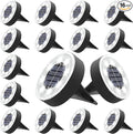 16-Pack Solar Ground Disk Lights, White Waterproof LED