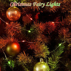 4-Pack 20ft Christmas LED String Lights, Waterproof Timer Lights