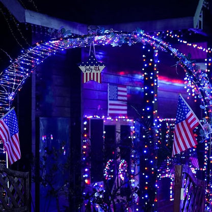 White String Lights for Yard, Waterproof LED