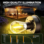Solar Courtyard Lanterns, Patio Hanging LED Decor