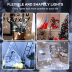 Christmas String Lights, 16ft 50 LED Waterproof Twinkle Lights