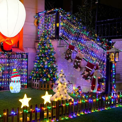 2-Pack Christmas String Lights, 132ft 400 LED Waterproof Twinkle Lights