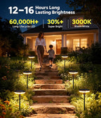 8-Pack Solar Path Lights, Outdoor Garden LED