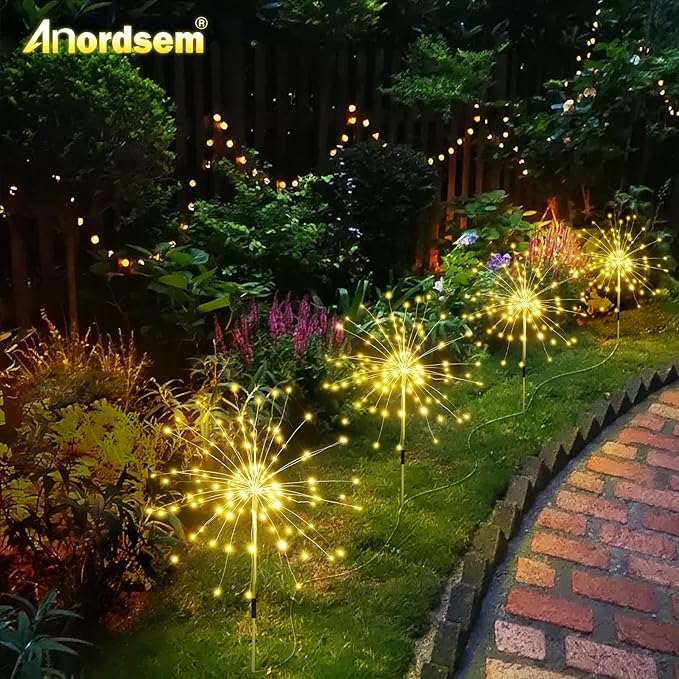 120 LED Starburst Firework Lights, Garden