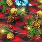 2-Pack Christmas String Lights, 13ft 40 LED Waterproof Twinkle Lights