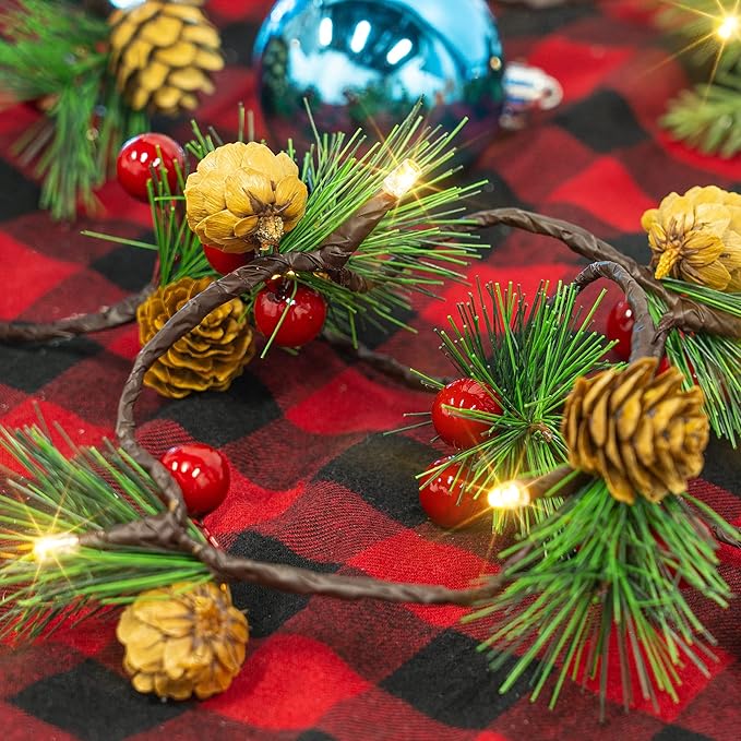 2-Pack Christmas String Lights, 13ft 40 LED Waterproof Twinkle Lights