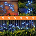 Blue Solar Pathway Lights 2-Pack, Walkway LED