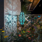 Moroccan Solar Hanging Lantern, Outdoor Pendant