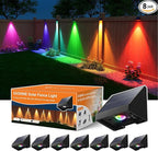 8-Pack Solar Deck Step Lights, Waterproof