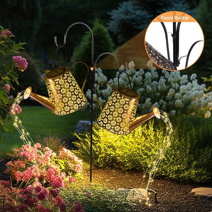 2-Pack Solar Path Lights, Outdoor Yard LED