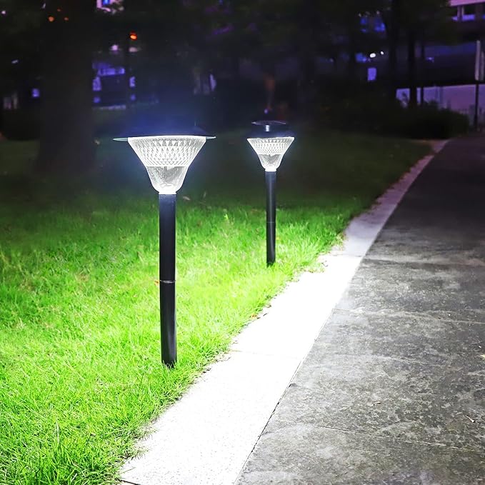 39LED Solar Pathway Lights Outdoor, 2 Pack Upgraded Solar Outdoor Lights Super Bright Up to 12 Hrs, IP65 Waterproof Solar Garden Lights Outdoor Solar Lights for Yard Landscape Path Walkway