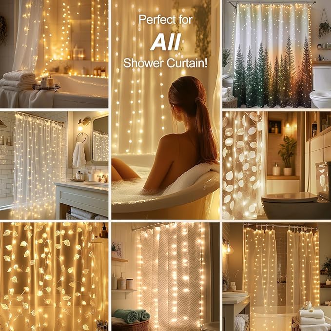 Outdoor String Lights, Warm White Waterproof LED
