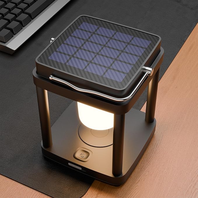 Courtyard Solar Lantern Set, Rustic Porch Lighting