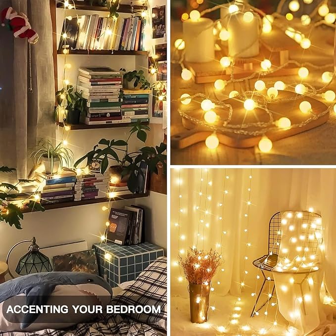 Christmas Fairy Lights, 100 LED Battery Twinkle Lights