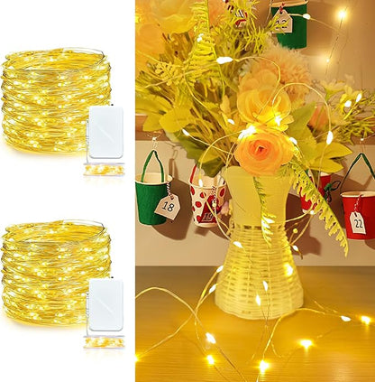 Christmas String Lights, 16ft 50 LED Waterproof Twinkle Lights