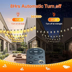 120ft String Lights for Porch, Waterproof LED