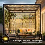 Christmas Patio String Lights, 6ft 200 LED Waterproof