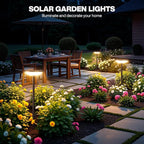6-Pack Solar Pathway Lights, Waterproof LED Driveway Lights