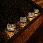 2-Pack Decorative Backyard Solar Lanterns for Patio, Waterproof LED