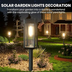 Solar Walkway Path Lights 4-Pack, IP65 Waterproof