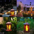 Courtyard Solar Lantern Set, Classic Garden Lighting