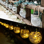 Firefly Solar Lantern Set 4-Pack, Rustic Yard Lighting
