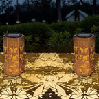 Butterfly Solar Lantern Set 4-Pack, Elegant Outdoor Lighting
