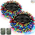 Christmas Fairy Lights 2-Pack, 6ft 200 LED Battery Twinkle Lights
