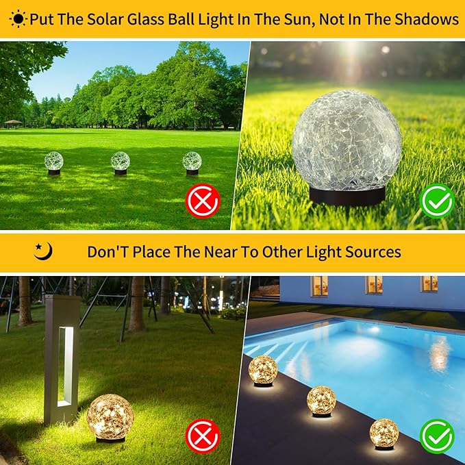 Solar Path Lights, Outdoor Garden LED