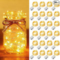 24-Pack 7ft Christmas LED String Lights, Waterproof Timer Lights