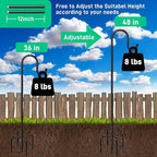 Garden Shepherd Hooks, Iron Plant Hangers